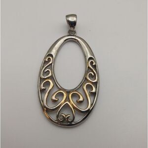 Vintage Lia Sophia doorknocker teardrop necklace pendant